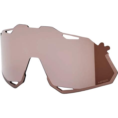100% Hypercraft XS Replacement Lens HiPER Crimson Silver - Bikebug
