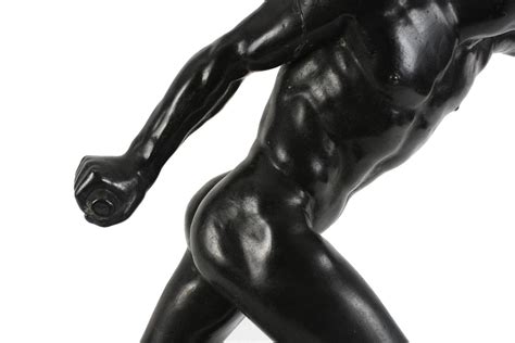 19th Century Large Bronze Sculpture of Ancient Greek Athlete For Sale ...