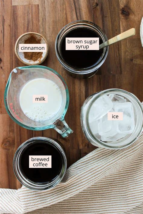 Iced Brown Sugar Coffee - The Balanced Nutritionist