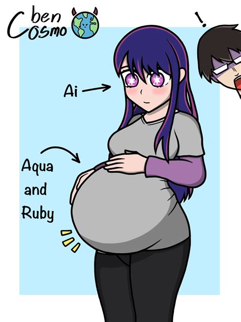 Pregnant Ai Hoshino (Oshi no Ko) by benCosmo on DeviantArt
