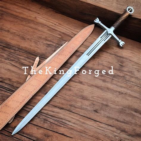 hand forged gallowglass sword celtic  handed greatsword medieval