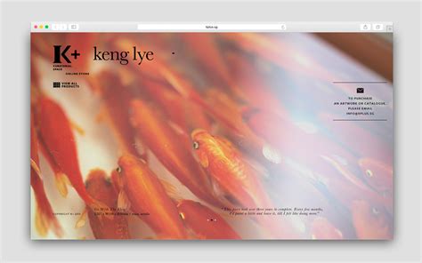 K+ Gallery Website on Behance