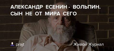 АЛЕКСАНДР ЕСЕНИН - ВОЛЬПИН. СЫН НЕ ОТ МИРА СЕГО: prajt — LiveJournal