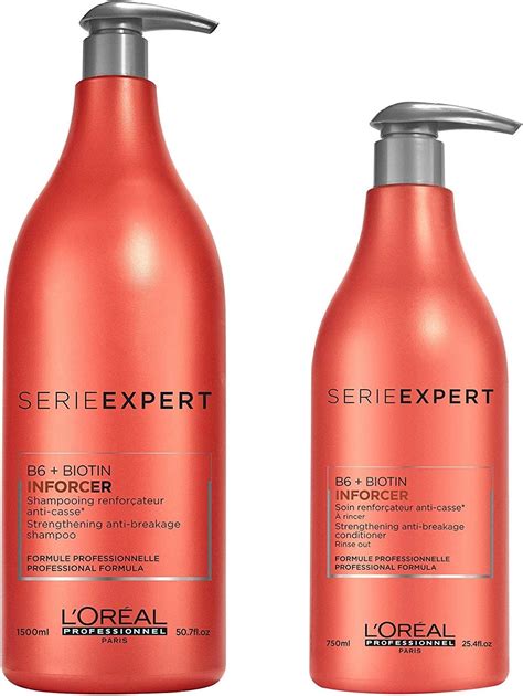 L'Oreal Inforcer Shampoo 1500ml, Conditioner 750ml and Pumps Bundle ...