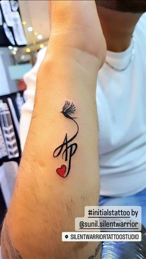 p initials tattoo couple goals silent warrior tattoos ap tattoo