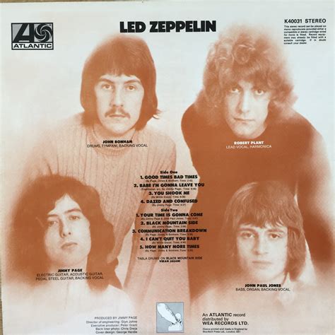 Led Zeppelin, Led Zeppelin / Vinyl - Etsy