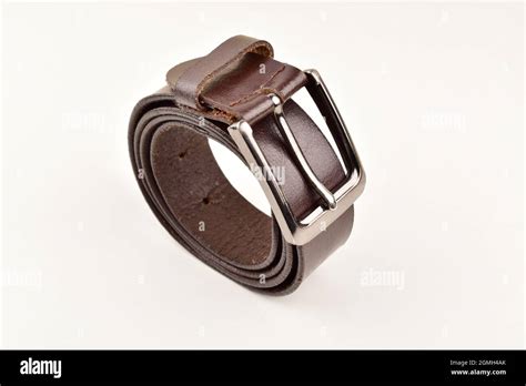 leather belt folded  res stock photography  images alamy