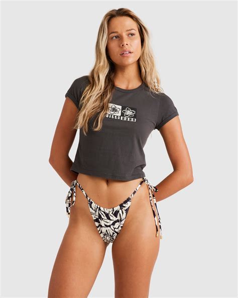 Womens Island Bloom T-Shirt - OFF BLACK | Billabong AU