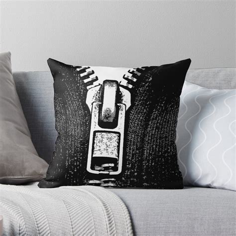 "ZIPPER" Throw Pillow by IMPACTEES | Redbubble