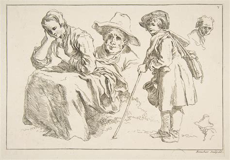 François Boucher | Sheet of Sketches | The Metropolitan Museum of Art