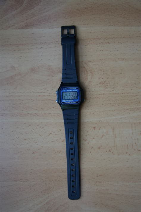 Casio F-105 watch. Classic in form and function.