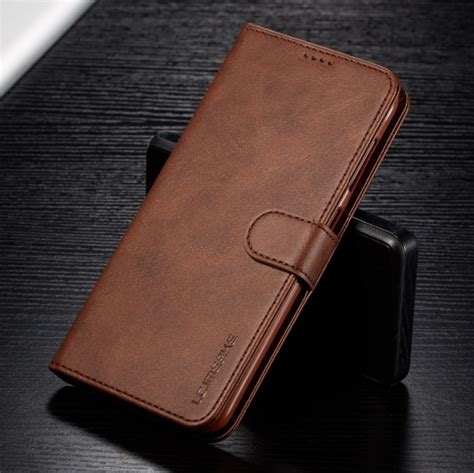 Кожаный чехол книжка LC.IMEEKE для Samsung Galaxy A55 2022 A555 с ...