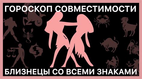 БЛИЗНЕЦЫ ГОРОСКОП СОВМЕСТИМОСТИ СО ВСЕМИ ЗНАКАМИ ЗОДИАКА - YouTube