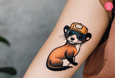 simple ferret tattoo ideas  designs  meanings
