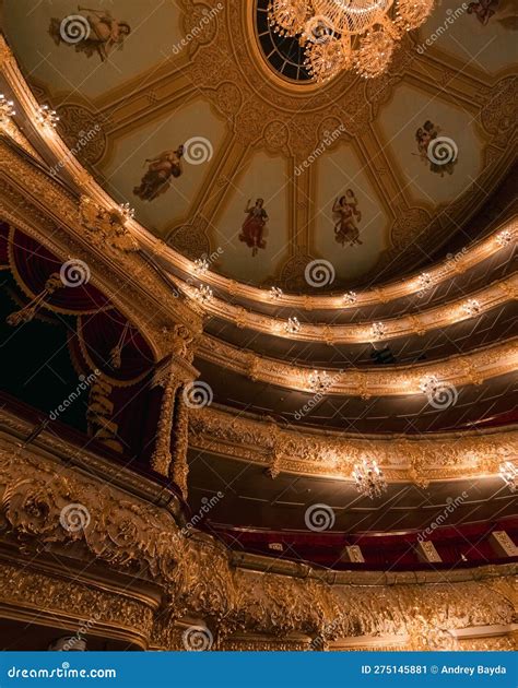 Interior of the Bolshoi Theatre in Moscow. Editorial Photo - Image of ...