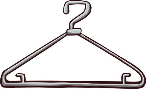 hanger coat hanger symbol illustration sketch cartoon style