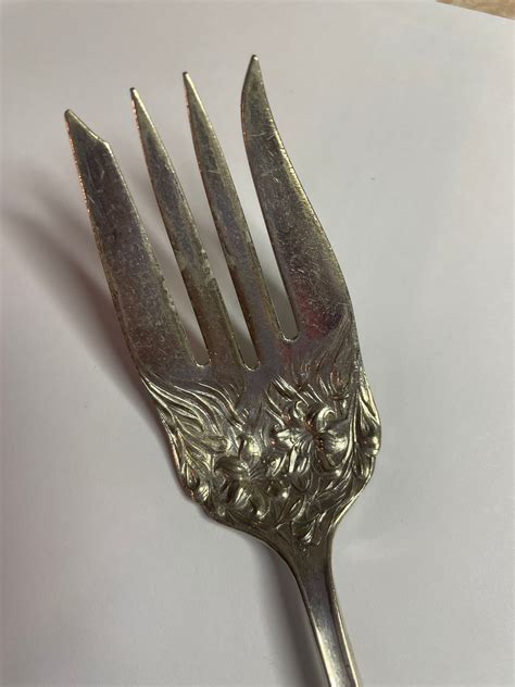 Vintage Stratford Silver Company AX1 Silver Large Serving Fork - Etsy
