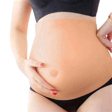 Fake Pregnant Belly, Skin Color Artificial Belly, Pregnant Silicone