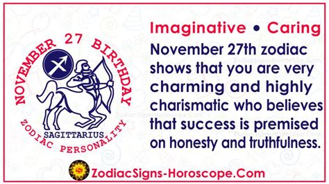 November 27 Zodiac (Sagittarius) Horoscope Birthday Personality and ...