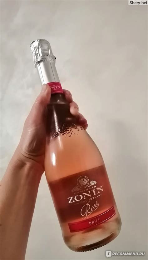 Вино игристое розовое брют Zonin Rose brut 1821 - «🌸 Розовое шампанское ...