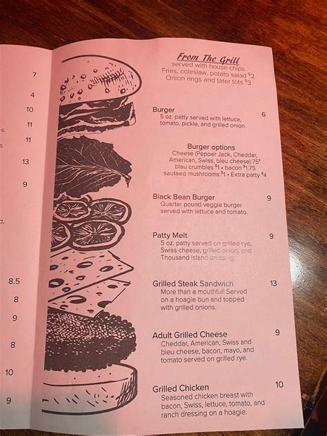 Menu at Deer Creek Bar & Grill, Maplewood