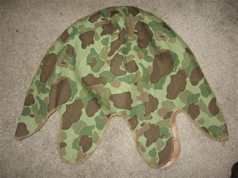 US WW2 WWII USMC camo helmet cover ORIGINAL EXC. | #4607169794