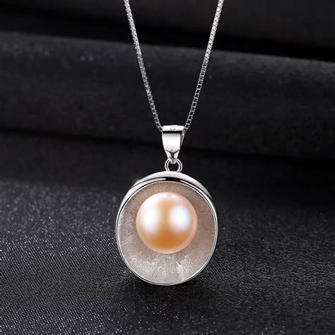 Елегантно сребърно колие с розова перла "Черупка" – Silenti Jewelry Jewelry