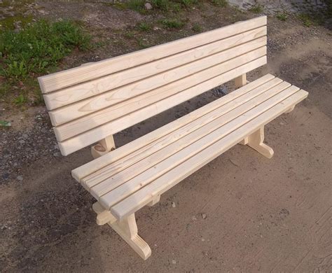 Скамейка для бани из дерева стандарт