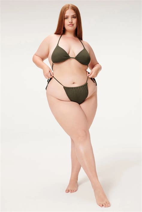 Custom Eco-Friendly Plus Size 2 Piece Bikini Thong Swimwear for Women