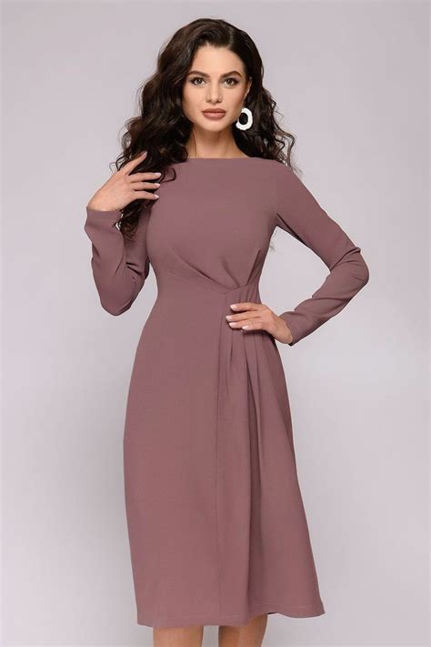 Платье 1001DRESS, коричневый 42 размер, Женский, На любой сезон, размер ...