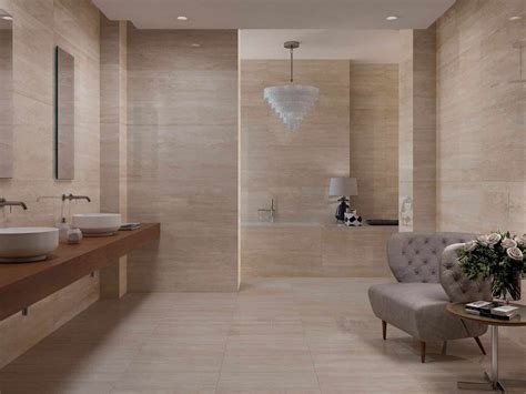 travertin dans la salle de bain  idees canon pour ladopter