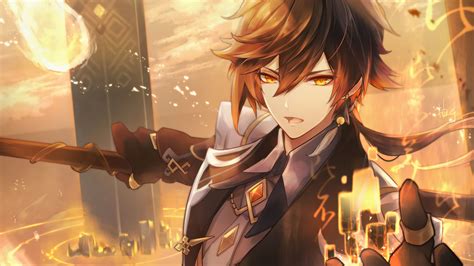#8.2646, Zhongli, Genshin Impact, 4K Wallpaper