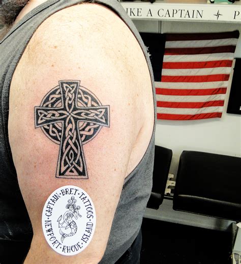Celtic Cross Tattoo by Captain Bret & Celtic Tattoo
