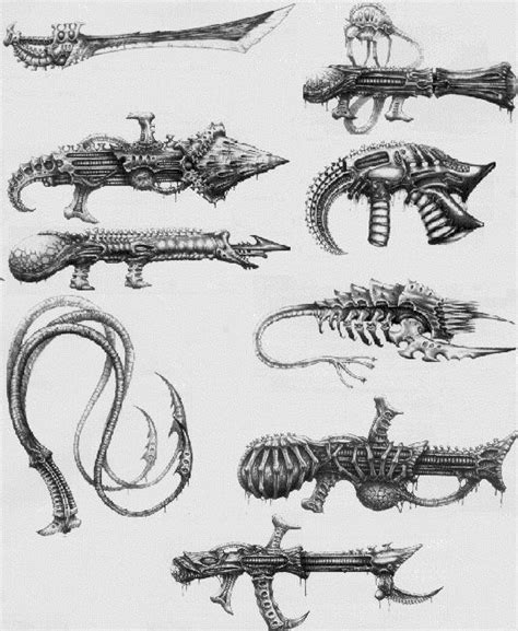 tyranid weapon - Google Search Sci Fi Weapons, Weapon Concept Art ...