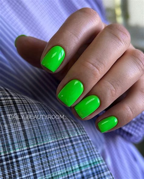 Зелёные ногти, неоновый маникюр 2023 | Nail art summer, Nails, Nail art