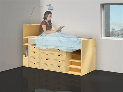 bed + desk combination | Bed desk, Floating nightstand, Changing table