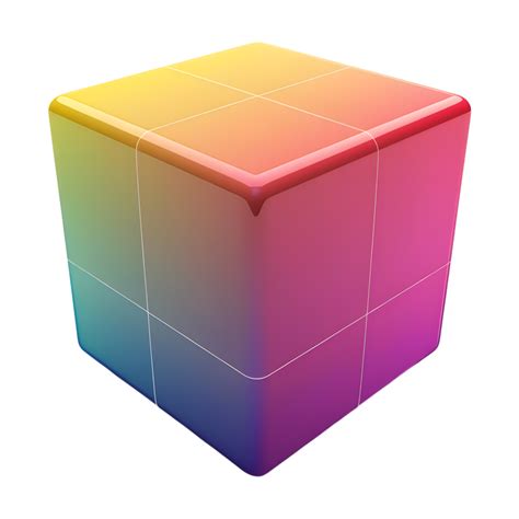 cube icon  transparent background  png