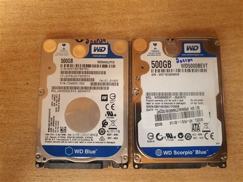 Винчестер 500 Гб ноутбучный 2,5" WD5000LPCX и WD5000BEVT долгочиты.: 60 ...