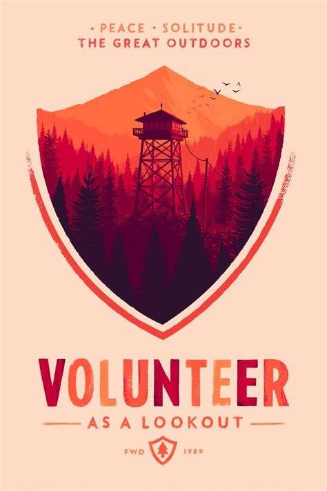 Olly Moss — Firewatch | Pattern leaf, Art video, Illustration
