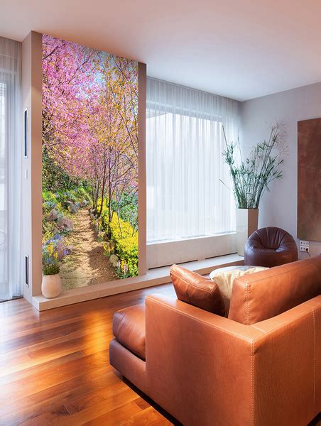 Фотообои 3d флизелин на стену DIVINO Decor "Весеняя дорога 100 х 270 ...