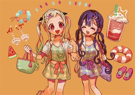 「地縛少年花子くん」公式 on Twitter: "RT @aidairo2009: 夏の終わりは楽しいお出かけと花子くん🍉🎐 #花子くん18 ...