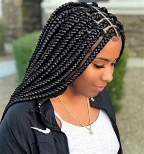 Medium Sized Braids Hairstyles