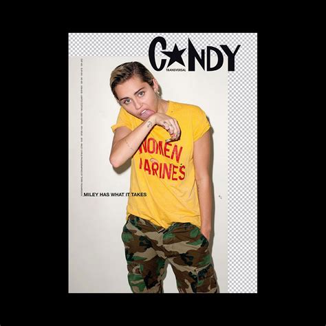 Miley Cyrus: Candy Magazine Racey Cover & Photo Shoot