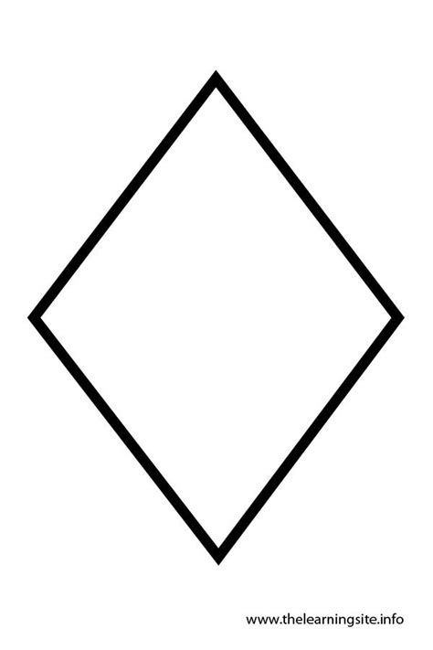 printable diamond template printable  templates