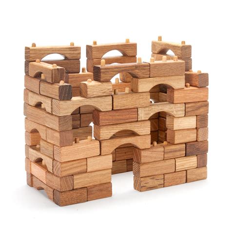 Interlocking Wooden Block Set In Building Blocks – Nova Natural Toys & Crafts