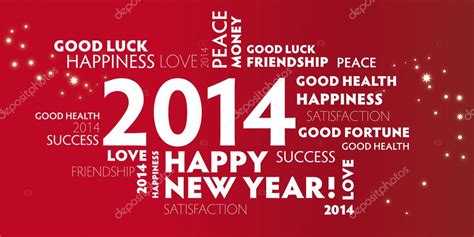 2014 New Year Greeting Card — Stock Vector © trueffelpix #33946389