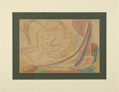Nikolay Slavov Dyulgerov /1901-1982/ - „Composition with figures“ - ENAKOR
