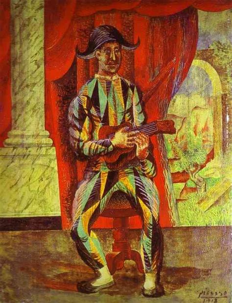 Пабло Пикассо — "Арлекин с гитарой", 1917 год