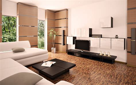 Drawing room in modernist style wallpapers and images - wallpapers ...