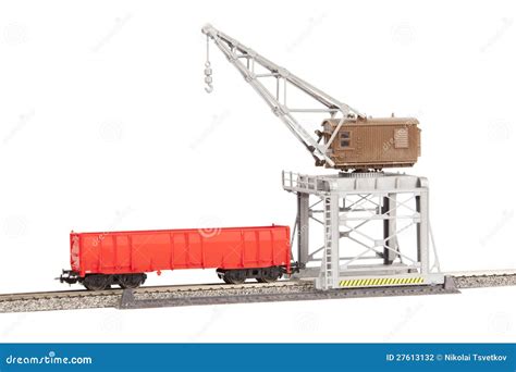 Toy Gantry crane stock photo. Image of background, tall - 27613132